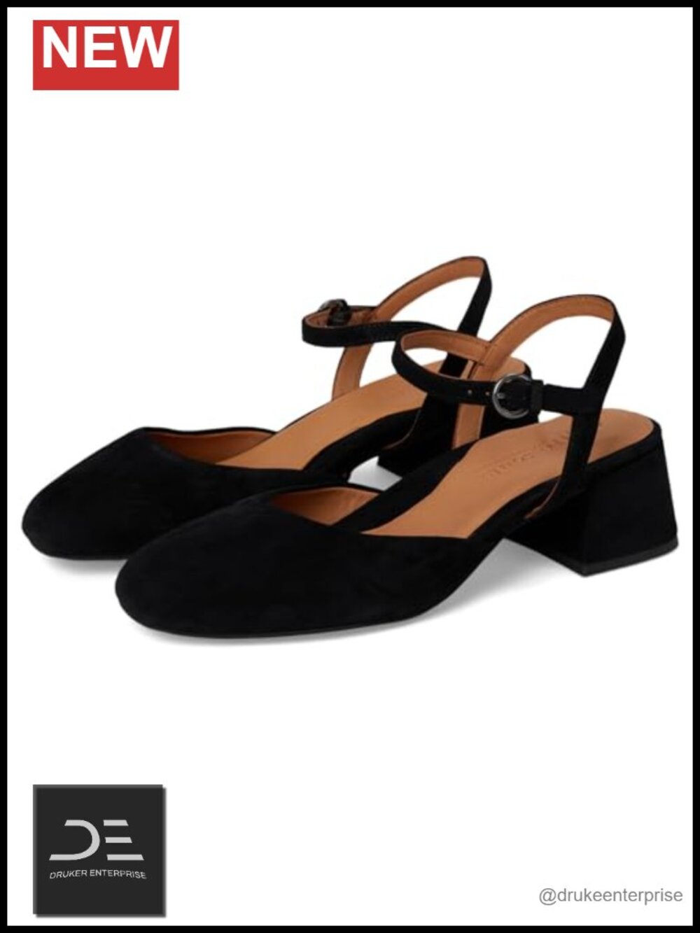 Gentle Souls Lucinda Suede Low Heel Pump Block Heel Cushioned